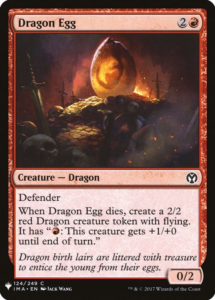 2026 Magic: The Gathering: The List Reprints (LIST) - Dragon Egg (#IMA-124, Common) (, Near Mint)