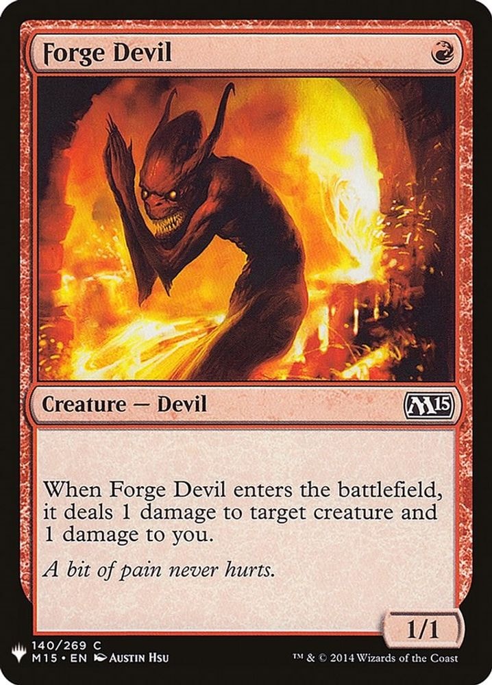2026 Magic: The Gathering: The List Reprints (LIST) - Forge Devil (#140, Common) (, Near Mint)