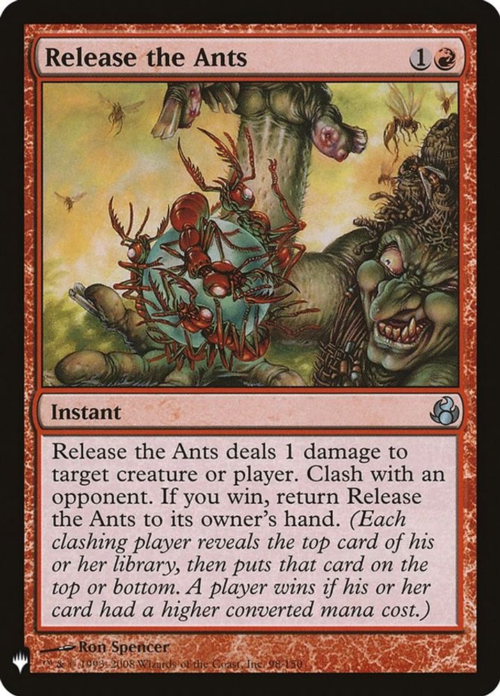 2026 Magic: The Gathering: The List Reprints (LIST) - Release the Ants (#MOR-98, Uncommon) (, Near Mint)