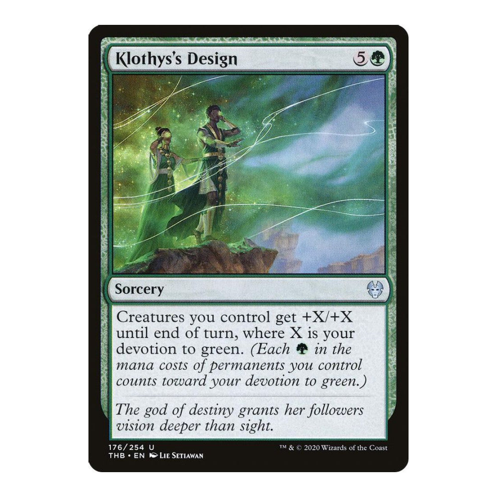 2020 Magic: The Gathering: Theros Beyond Death (THB) - Klothyss Design (#176, Uncommon) (, Near Mint)