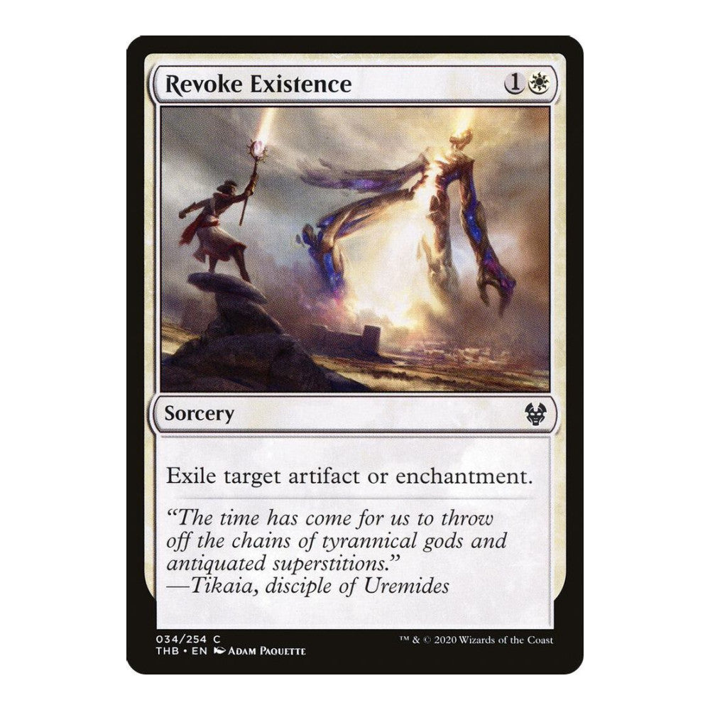2020 Magic: The Gathering: Theros Beyond Death (THB) - Revoke Existence (#34, Common)