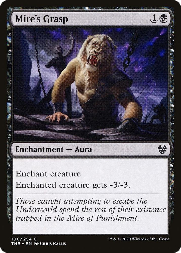 2020 Magic: The Gathering: Theros Beyond Death (THB) - Mire's Grasp (#106, Common) (, Near Mint)