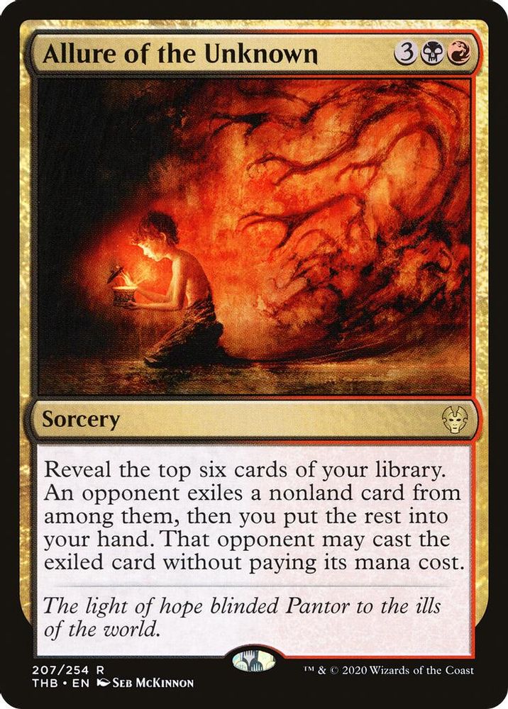 2020 Magic: The Gathering: Theros Beyond Death (THB) - Allure of the Unknown (#207, Rare) (, Near Mint)