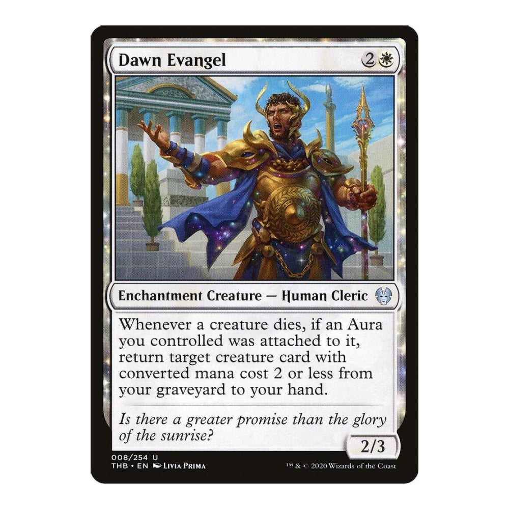2020 Magic: The Gathering: Theros Beyond Death (THB) - Dawn Evangel (#8, Uncommon) (, Near Mint)