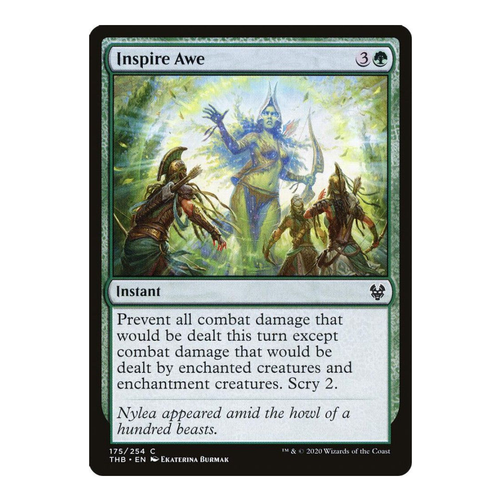 2020 Magic: The Gathering: Theros Beyond Death (THB) - Inspire Awe (#175, Common) (, Near Mint)