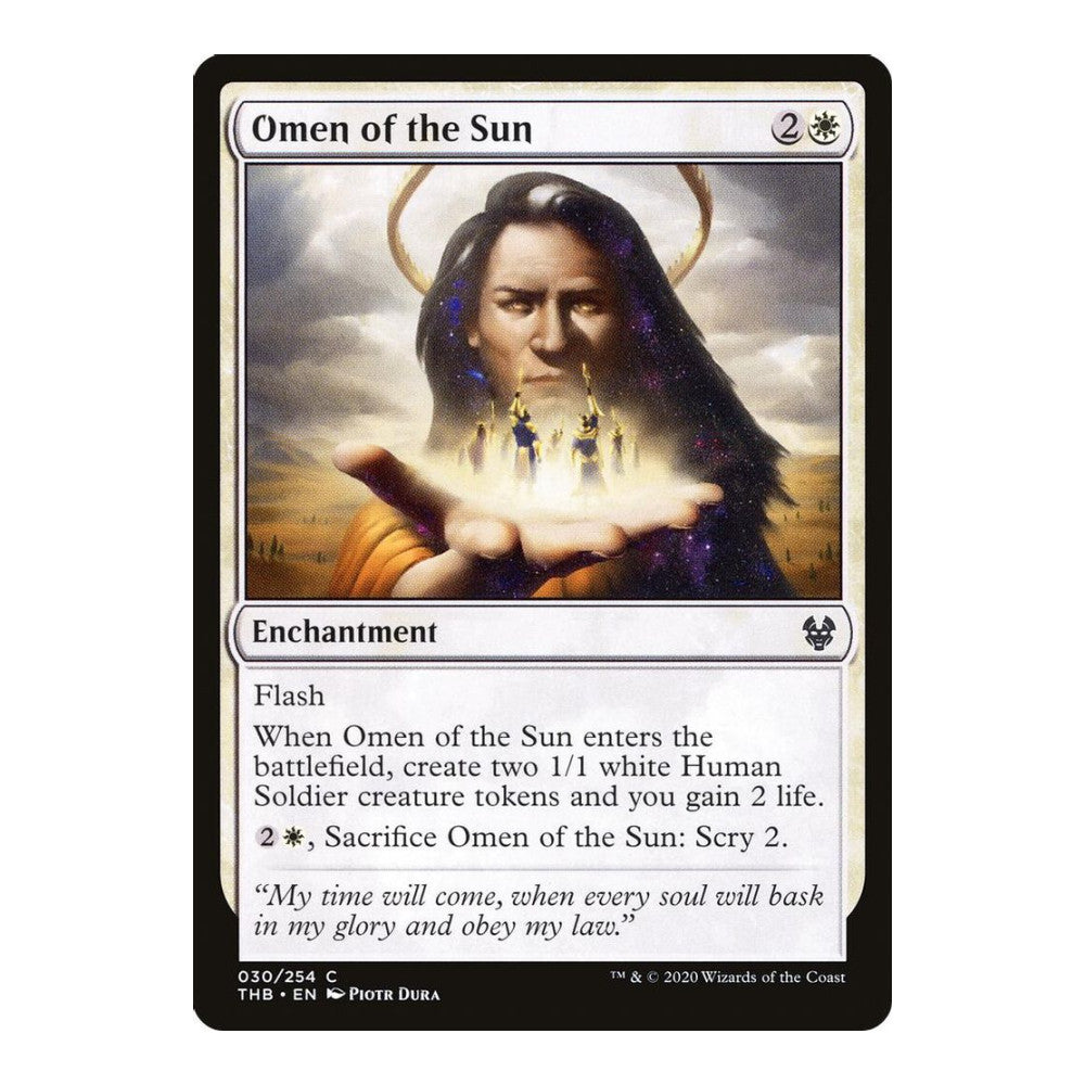 2020 Magic: The Gathering: Theros Beyond Death (THB) - Omen of the Sun (#30, Common) (, Near Mint)