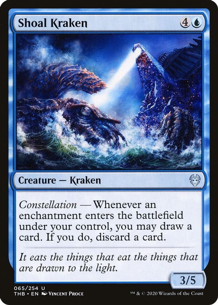 2020 Magic: The Gathering: Theros Beyond Death (THB) - Shoal Kraken (#65, Uncommon) (, Near Mint)