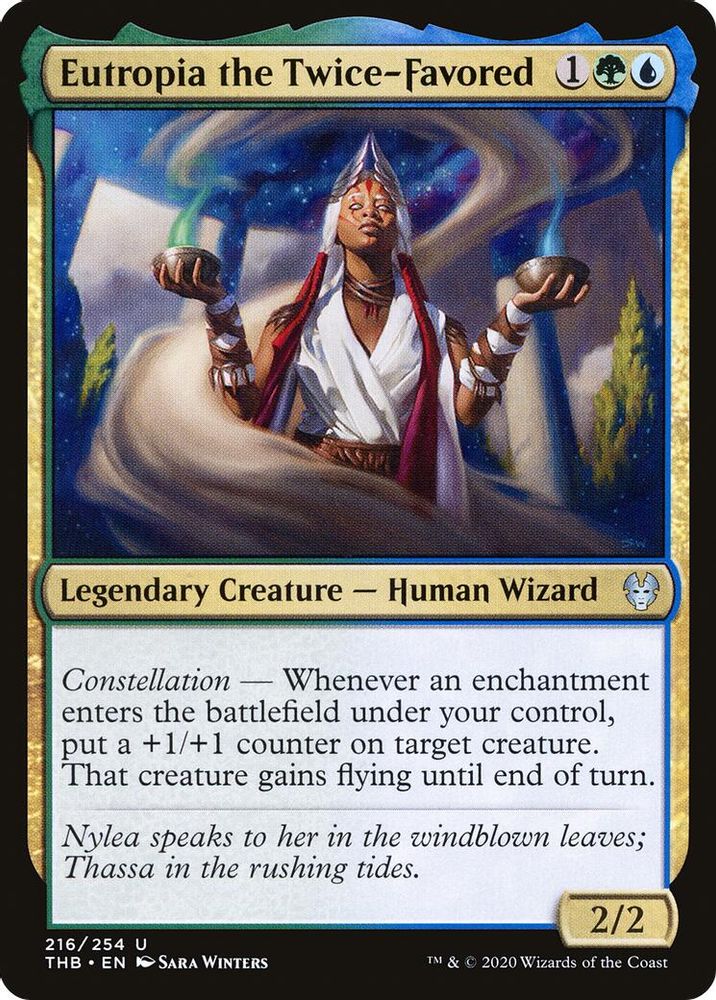 2020 Magic: The Gathering: Theros Beyond Death (THB) - Eutropia the Twice Favored (#216, Uncommon) (, Near Mint)