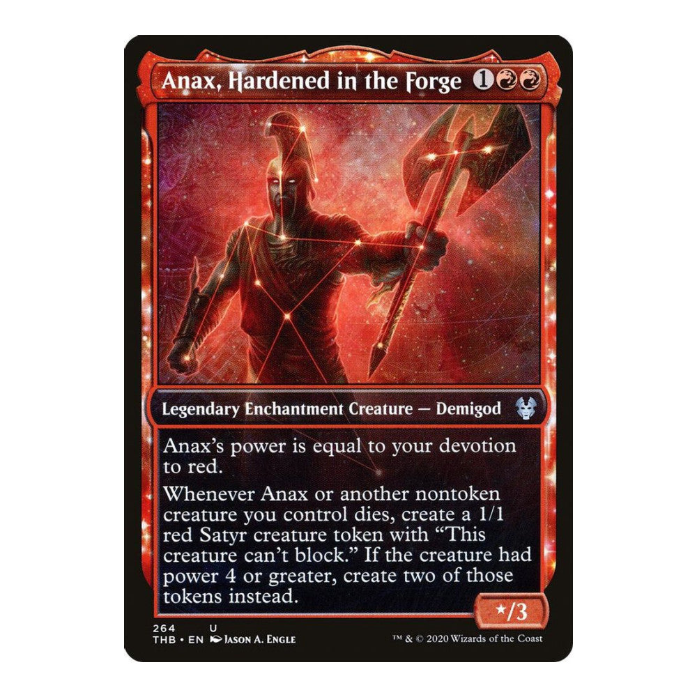 2020 Magic: The Gathering: Theros Beyond Death (THB) - Anax Hardened in the Forge Showcase (#264, Uncommon) (, Near Mint)