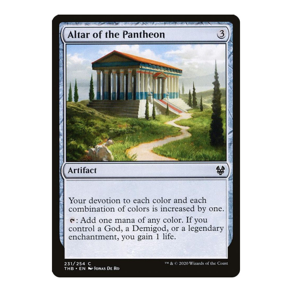 2020 Magic: The Gathering: Theros Beyond Death (THB) - Altar of the Pantheon (#231, Common) (, Near Mint)