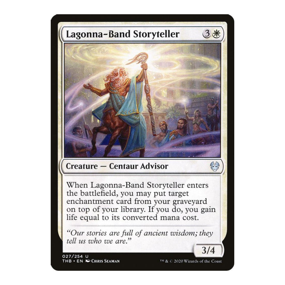 2020 Magic: The Gathering: Theros Beyond Death (THB) - Lagonna Band Storyteller (#27, Uncommon) (, Near Mint)