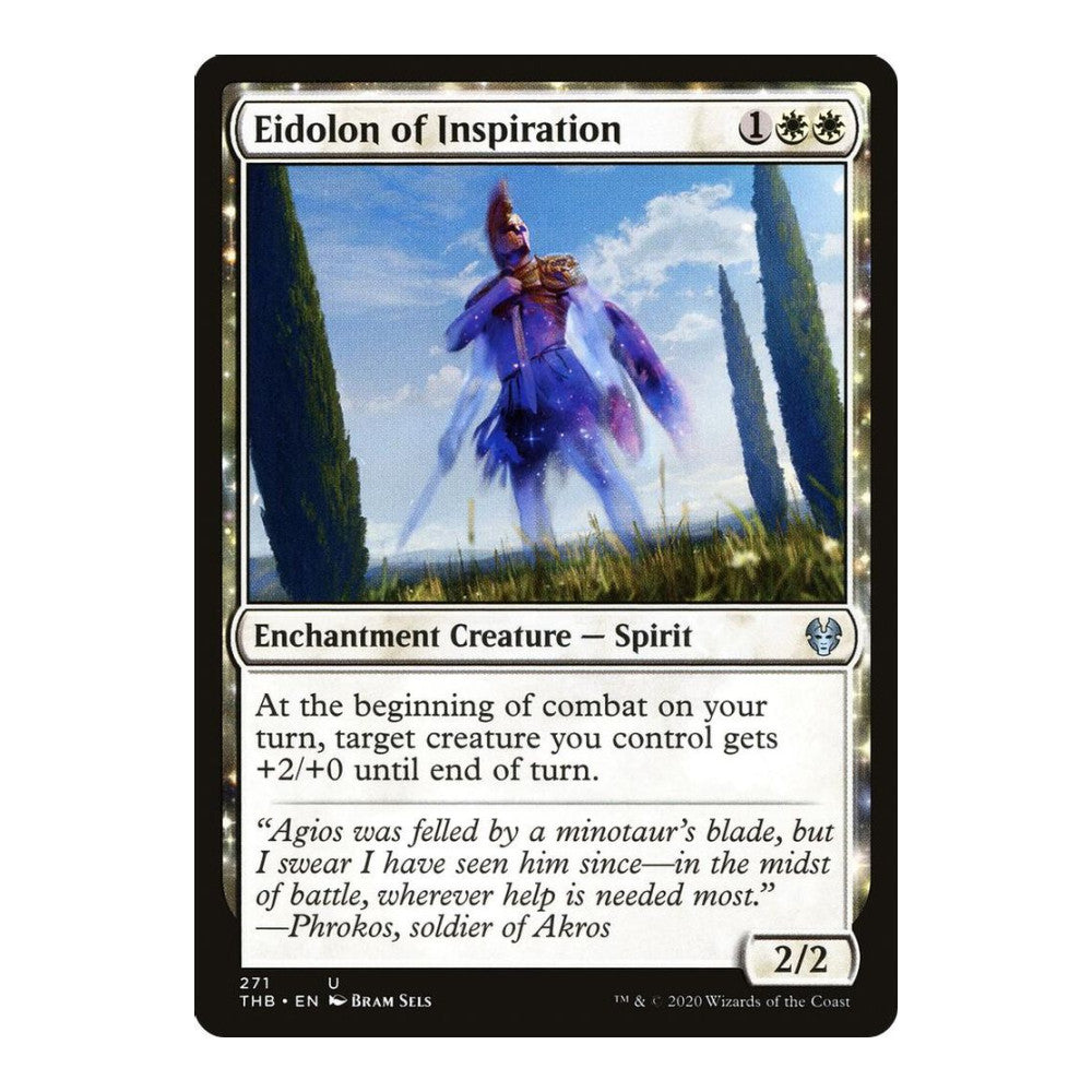 2020 Magic: The Gathering: Theros Beyond Death (THB) - Eidolon of Inspiration (#271, Uncommon) (, Near Mint)