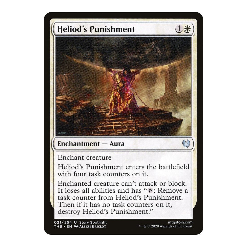 2020 Magic: The Gathering: Theros Beyond Death (THB) - Heliods Punishment (#21, Uncommon) (, Near Mint)