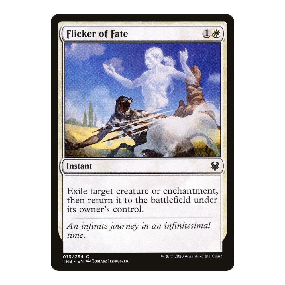 2020 Magic: The Gathering: Theros Beyond Death (THB) - Flicker of Fate (#16, Common) (, Near Mint)