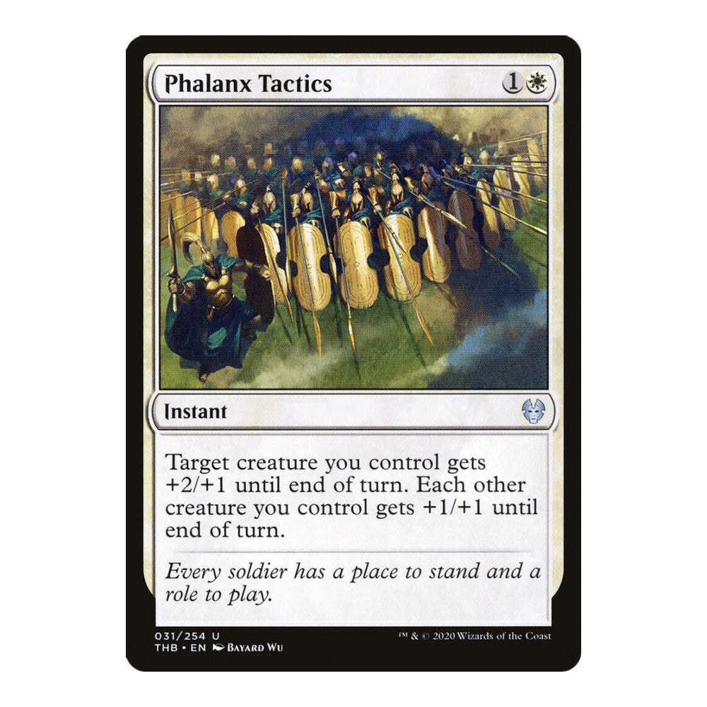 2020 Magic: The Gathering: Theros Beyond Death (THB) - Phalanx Tactics (#31, Uncommon) (, Near Mint)