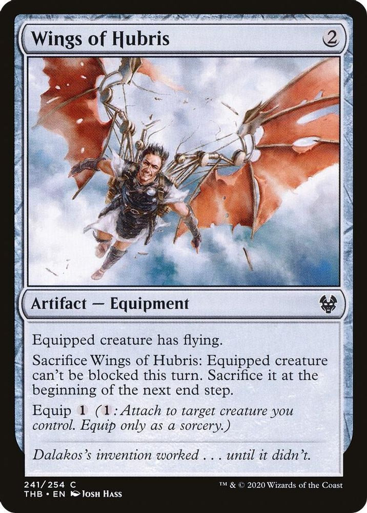 2020 Magic: The Gathering: Theros Beyond Death (THB) - Wings of Hubris (#241, Common) (, Near Mint)