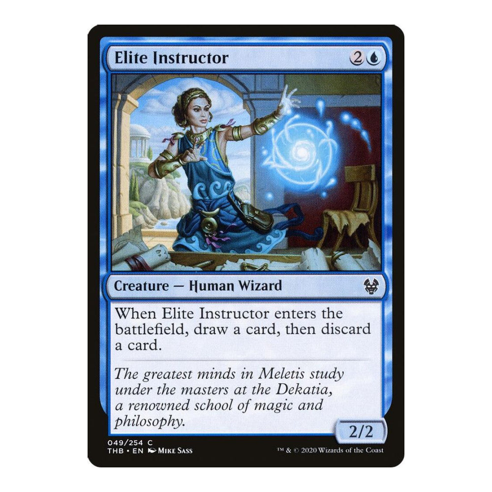 2020 Magic: The Gathering: Theros Beyond Death (THB) - Elite Instructor (#49, Common)