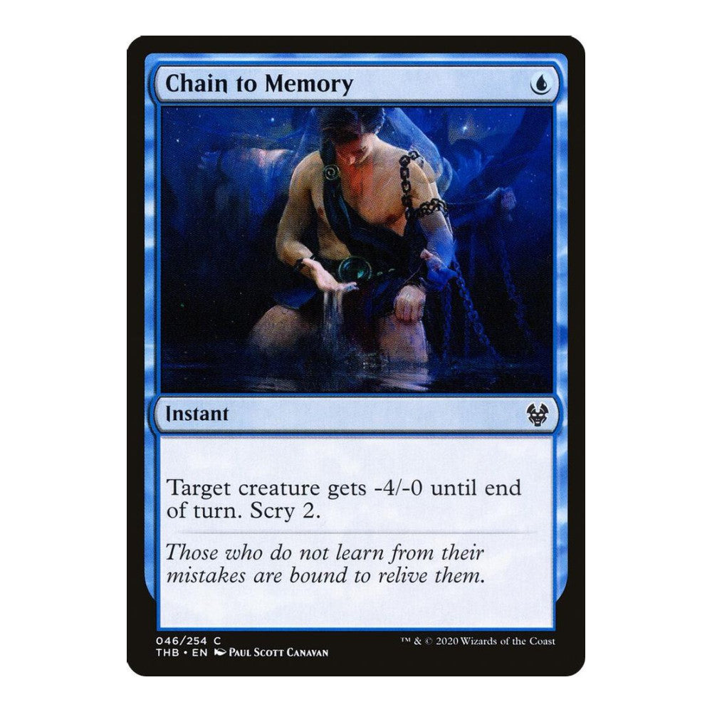 2020 Magic: The Gathering: Theros Beyond Death (THB) - Chain to Memory (#46, Common) (, Near Mint)