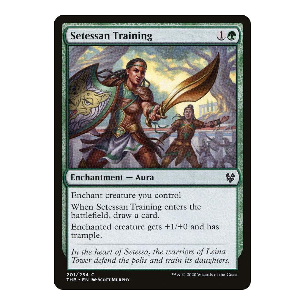 2020 Magic: The Gathering: Theros Beyond Death (THB) - Setessan Training (#201, Common)