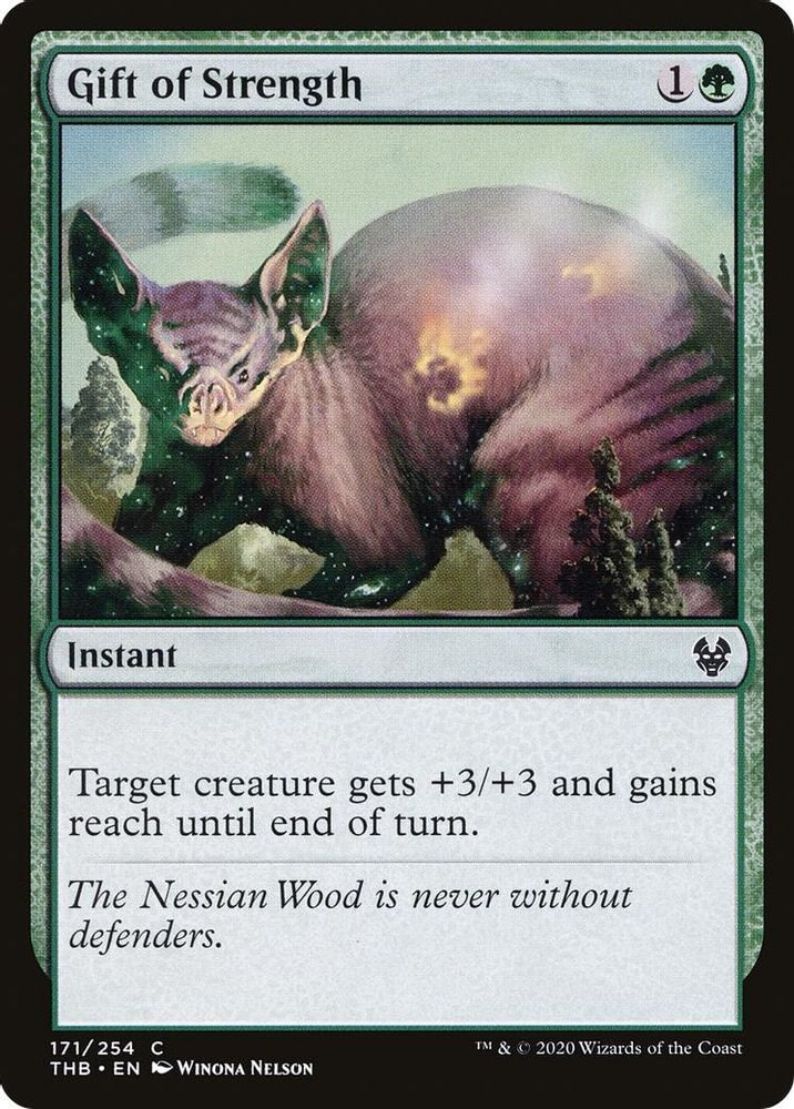 2020 Magic: The Gathering: Theros Beyond Death (THB) - Gift of Strength (#171, Common) (, Near Mint)