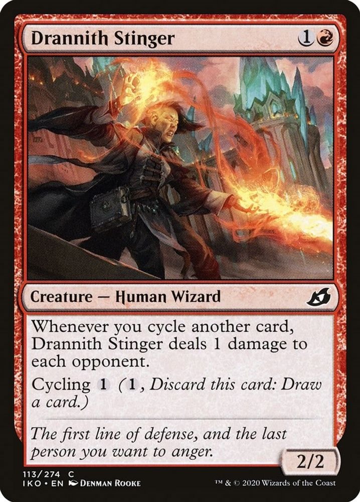 2020 Magic: The Gathering: Ikoria: Lair of Behemoths (IKO) - Drannith Stinger (#113, Common) (Foil, Near Mint)