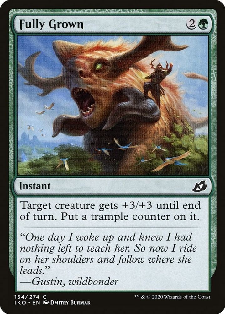 2020 Magic: The Gathering: Ikoria: Lair of Behemoths (IKO) - Fully Grown (#154, Common) (Foil, Near Mint)