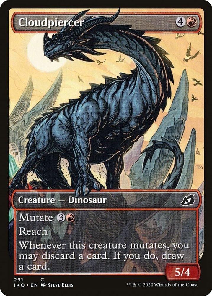 2020 Magic: The Gathering: Ikoria: Lair of Behemoths (IKO) - Cloudpiercer Showcase (#291, Common) (, Near Mint)