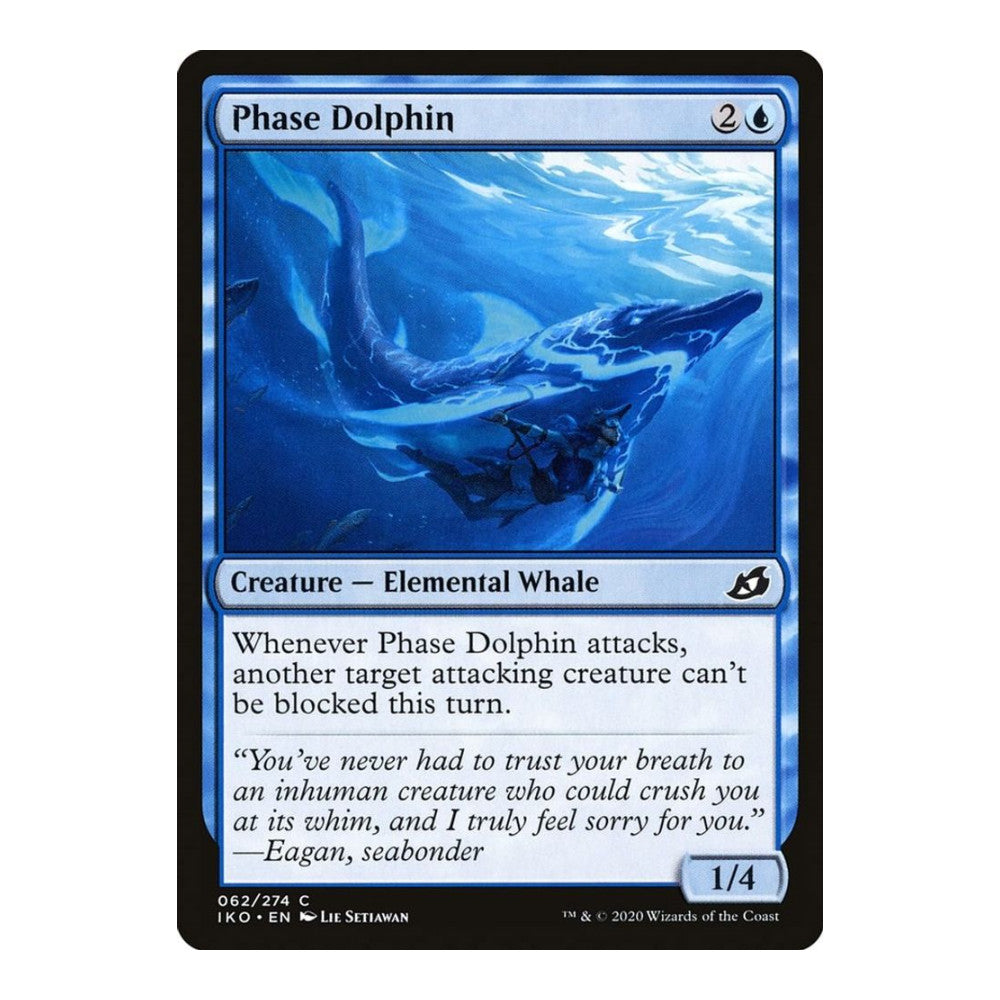 2020 Magic: The Gathering: Ikoria: Lair of Behemoths (IKO) - Phase Dolphin (#62, Common) (Foil, Near Mint)