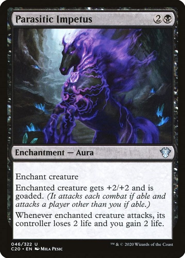 2020 Magic: The Gathering: Commander 2020 (C20) - Parasitic Impetus (#46, Uncommon) (, Near Mint)