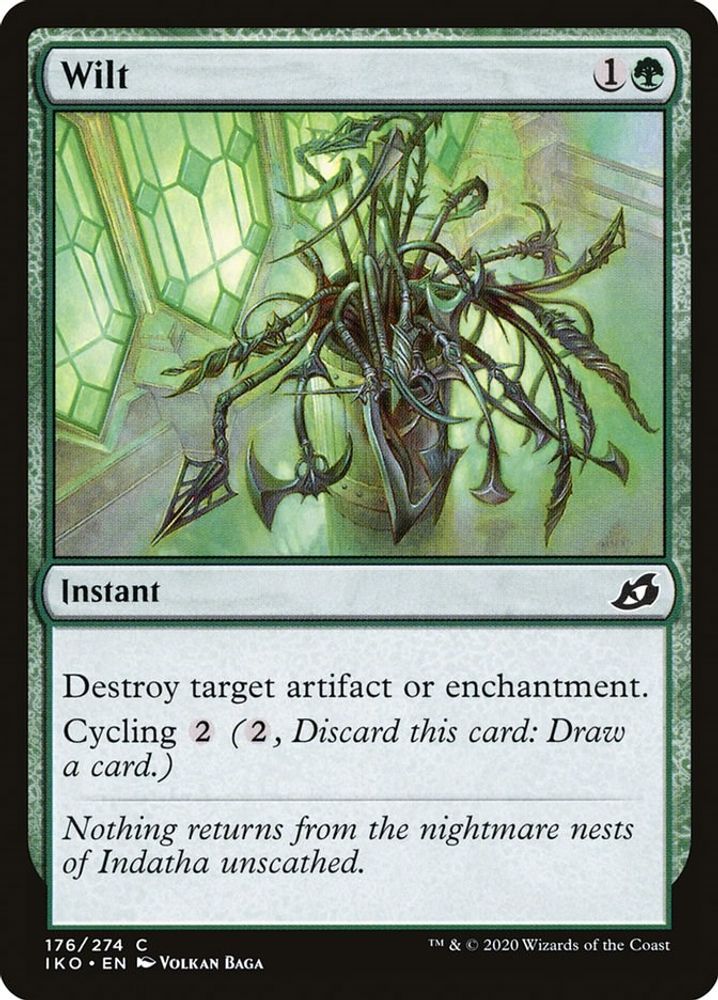 2020 Magic: The Gathering: Ikoria: Lair of Behemoths (IKO) - Wilt (#176, Common) (, Near Mint)