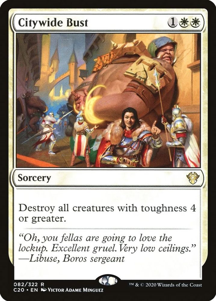 2020 Magic: The Gathering: Commander 2020 (C20) - Citywide Bust (#82, Rare) (, Near Mint)