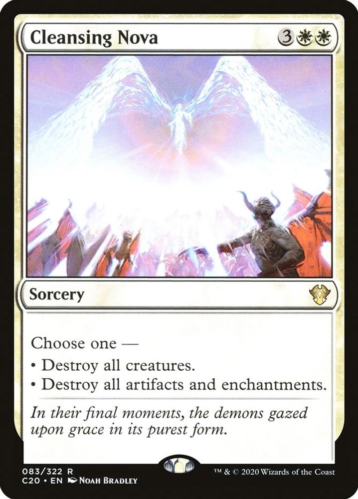 2020 Magic: The Gathering: Commander 2020 (C20) - Cleansing Nova (#83, Rare) (, Near Mint)