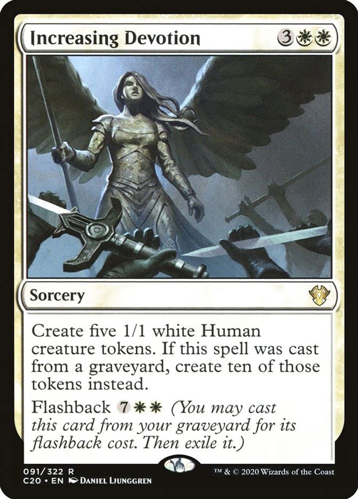 2020 Magic: The Gathering: Commander 2020 (C20) - Increasing Devotion (#91, Rare) (, Near Mint)