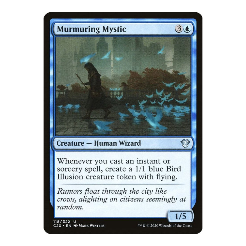 2020 Magic: The Gathering: Commander 2020 (C20) - Murmuring Mystic (#118, Uncommon) (, Near Mint)