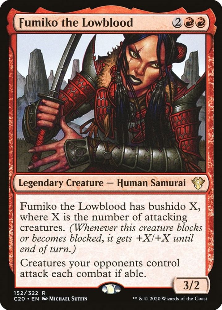 2020 Magic: The Gathering: Commander 2020 (C20) - Fumiko the Lowblood (#152, Rare) (, Near Mint)