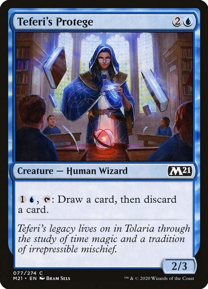 2020 Magic: The Gathering: Core Set 2021 (M21) - Teferis Protege (#77, Common) (, Near Mint)