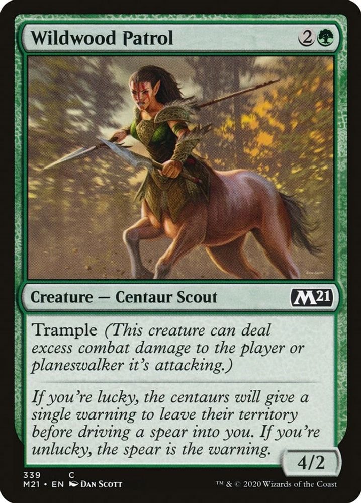 2020 Magic: The Gathering: Core Set 2021 (M21) - Wildwood Patrol (#339, Common) (, Near Mint)