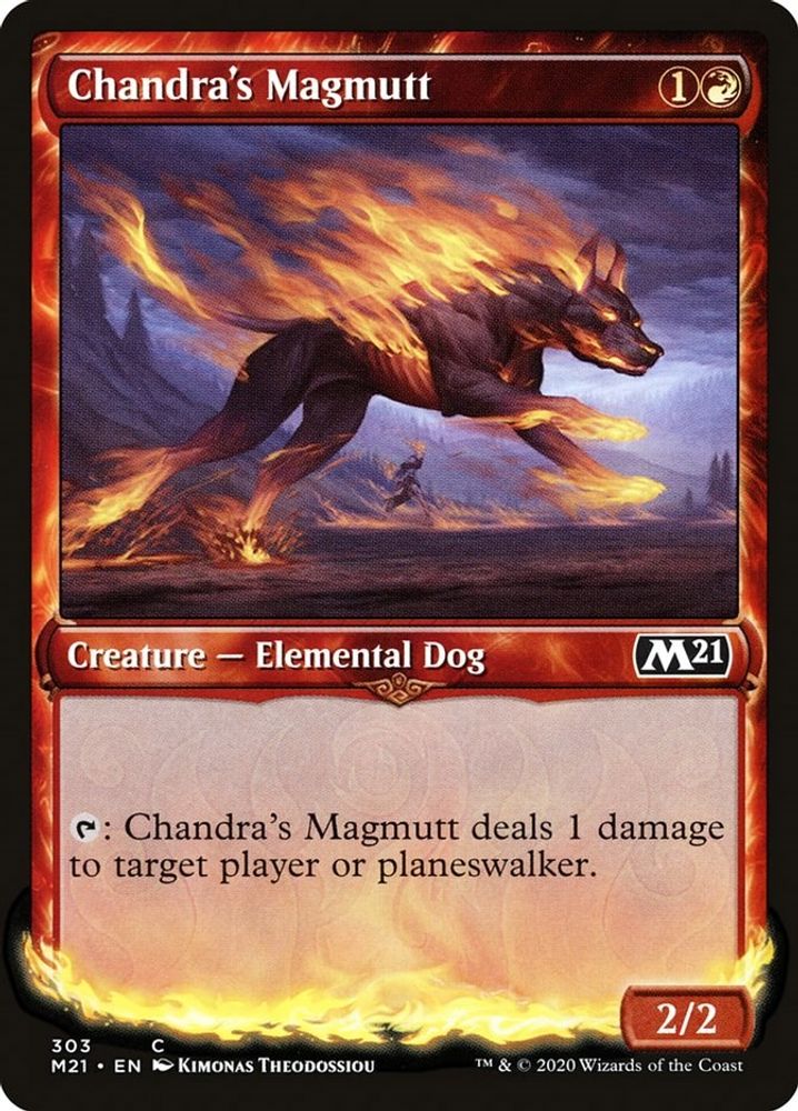 2020 Magic: The Gathering: Core Set 2021 (M21) - Chandras Magmutt Showcase (#303, Common) (, Near Mint)