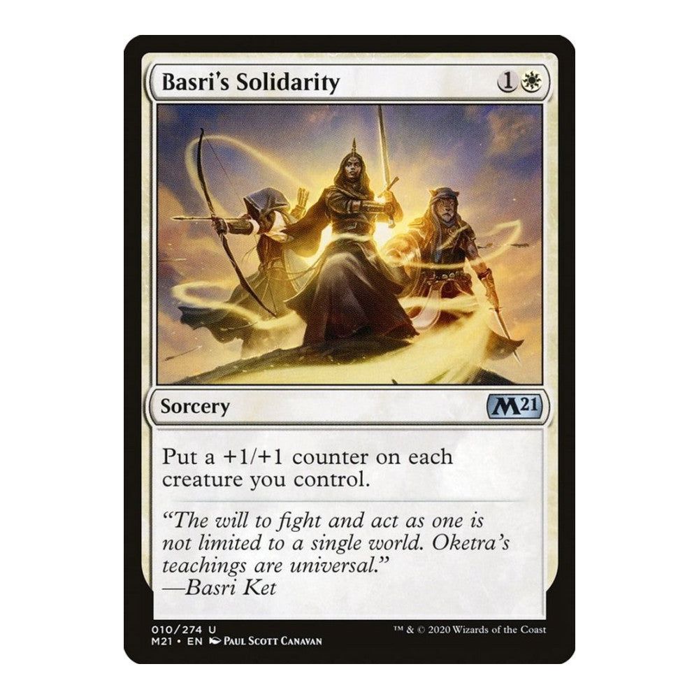 2020 Magic: The Gathering: Core Set 2021 (M21) - Basris Solidarity (#10, Uncommon) (, Near Mint)
