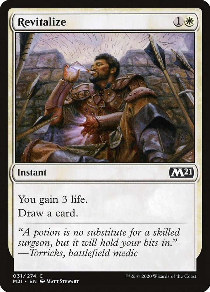 2020 Magic: The Gathering: Core Set 2021 (M21) - Revitalize (#31, Common) (, Near Mint)