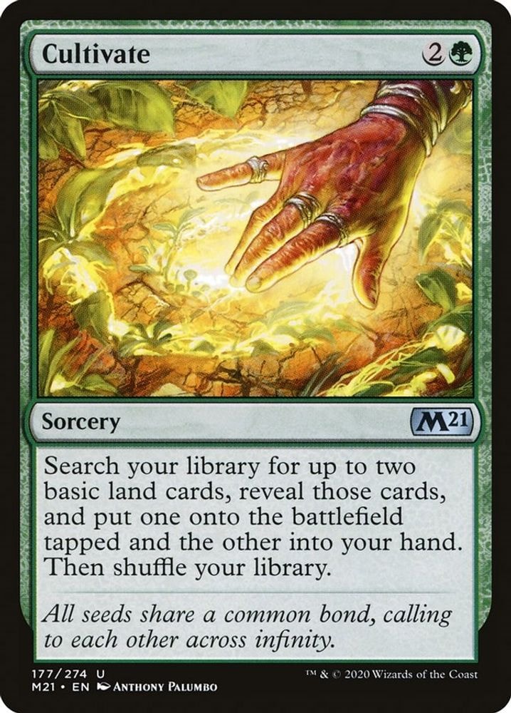 2020 Magic: The Gathering: Core Set 2021 (M21) - Cultivate (#177, Uncommon) (, Near Mint)