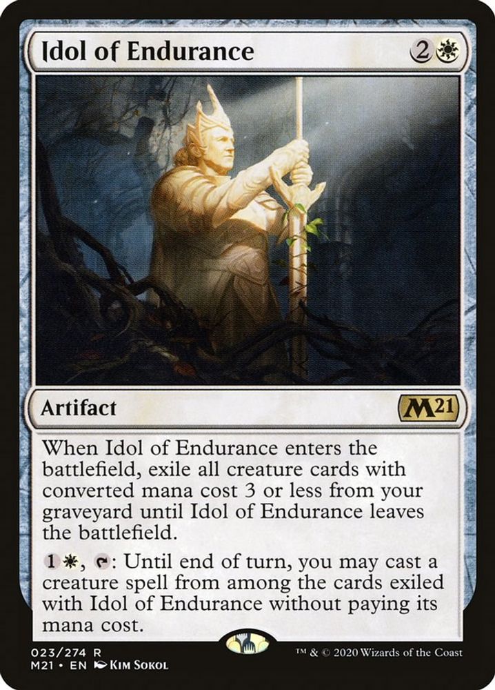 2020 Magic: The Gathering: Core Set 2021 (M21) - Idol of Endurance (#23, Rare) (, Near Mint)