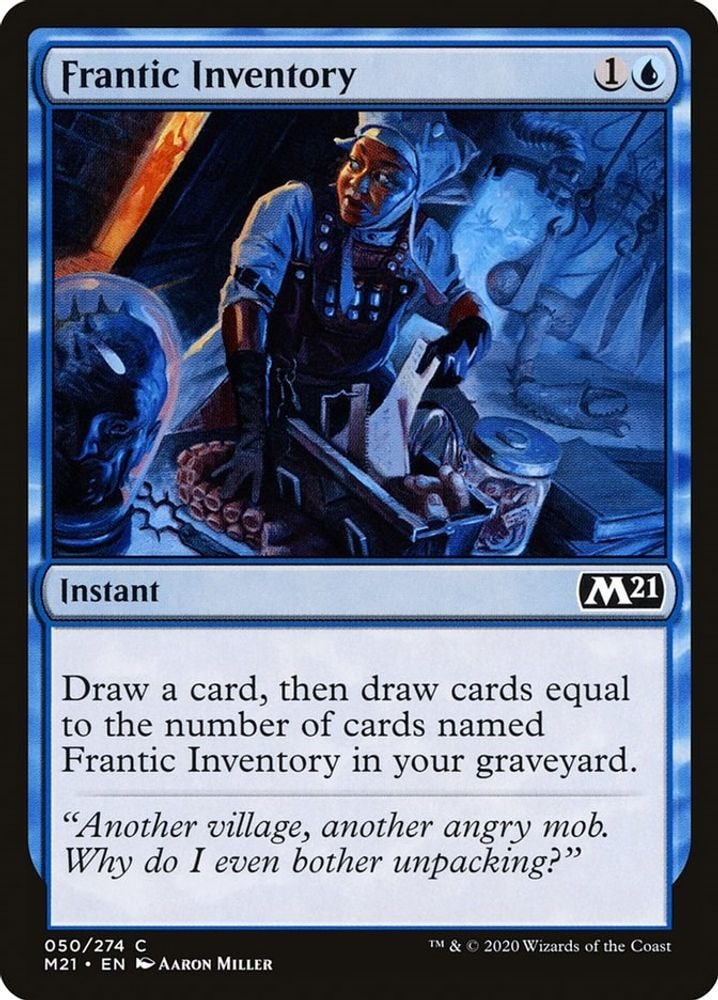 2020 Magic: The Gathering: Core Set 2021 (M21) - Frantic Inventory (#50, Common) (, Near Mint)