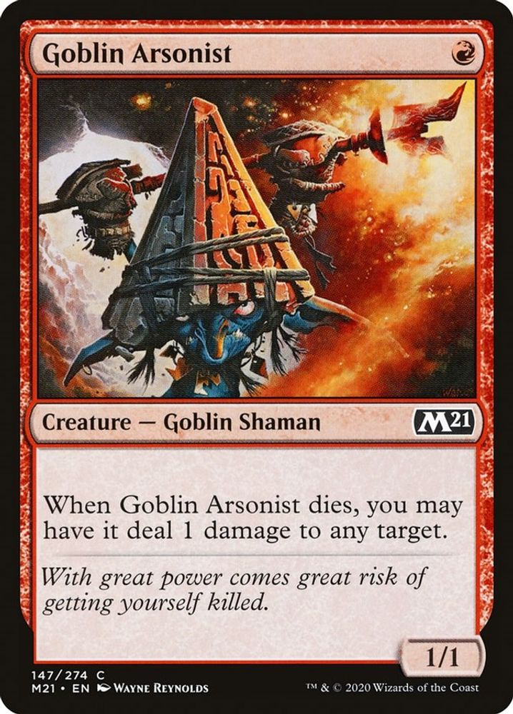 2020 Magic: The Gathering: Core Set 2021 (M21) - Goblin Arsonist (#147, Common) (, Near Mint)