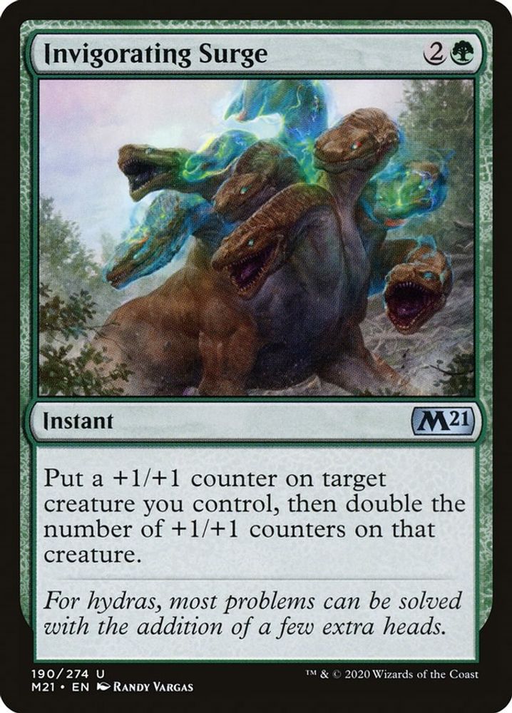 2020 Magic: The Gathering: Core Set 2021 (M21) - Invigorating Surge (#190, Uncommon) (, Near Mint)