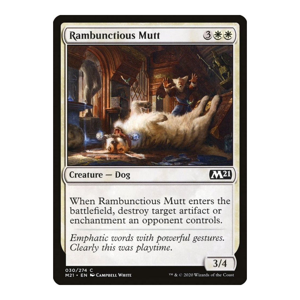 2020 Magic: The Gathering: Core Set 2021 (M21) - Rambunctious Mutt (#30, Common) (, Near Mint)