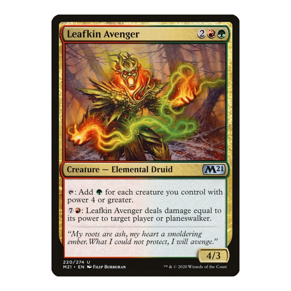 2020 Magic: The Gathering: Core Set 2021 (M21) - Leafkin Avenger (#220, Uncommon) (, Near Mint)