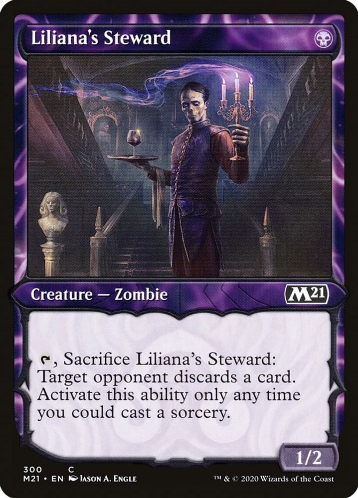 2020 Magic: The Gathering: Core Set 2021 (M21) - Lilianas Steward Showcase (#300, Common) (, Near Mint)