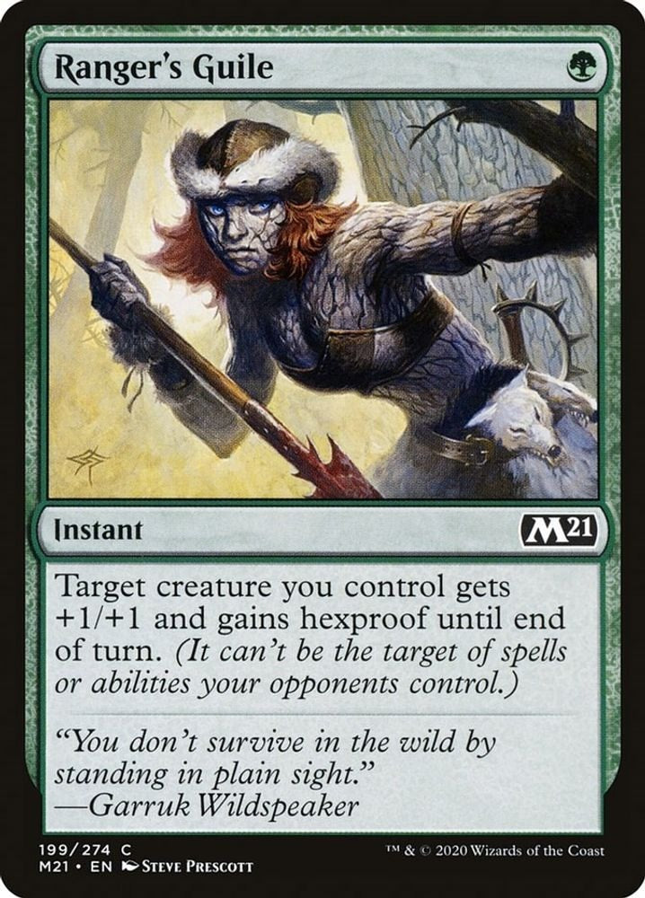 2020 Magic: The Gathering: Core Set 2021 (M21) - Rangers Guile (#199, Common) (, Near Mint)