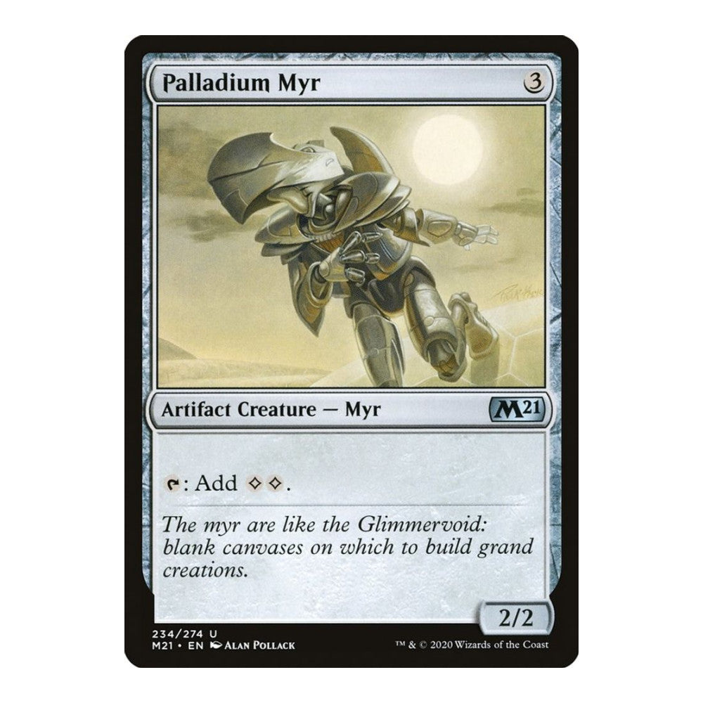 2020 Magic: The Gathering: Core Set 2021 (M21) - Palladium Myr (#234, Uncommon) (, Near Mint)